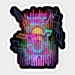 Juke Box Tunes Sticker